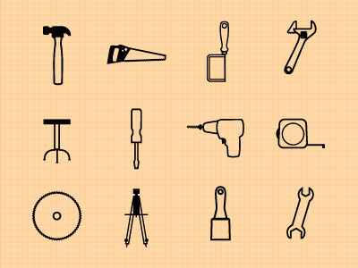 Newbaric Workshop Tools - Woodshop edition icons tools vector wallpaper