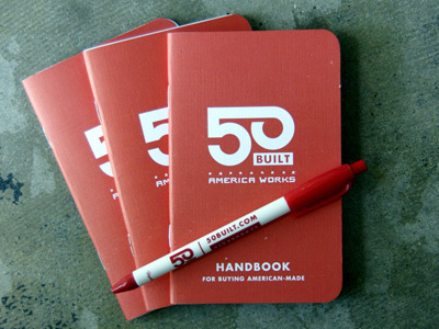 50 BUILT HANDBOOK 50 built handbook made in usa pen