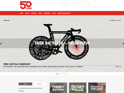 50 BUILT Front Page 50 american bike trek website