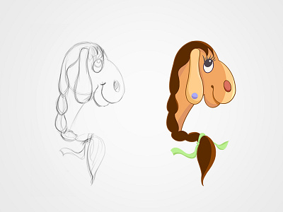 Character Illustration animal cartoon character design fun hair illustration stud