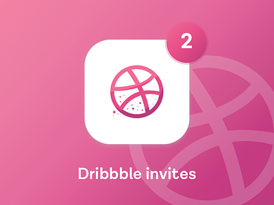 2 Dribbble invites debut dribbble invite social
