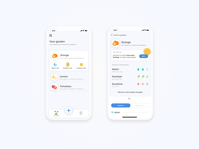 My plant - mobile app concept