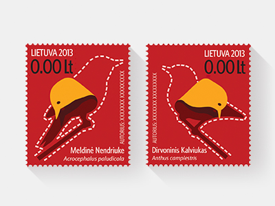 Bird extinction post stamp bird graphic icon illustration post stamp poster