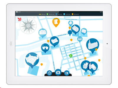 Navigation application android app illustration ipad map navigation