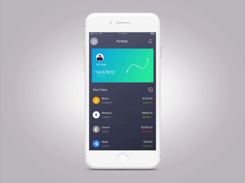 Crypto Mock Part 03 cards crypto crypto currency interaction ixd mock mock ui ramotion sketch app sources ui ui animation