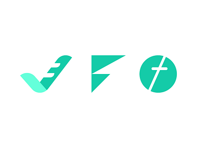 Letters F letter f logo