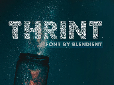 Thrint - The Thumbprint Font clean font creative design detailed dribbble font font design font designer texture typeface design typography vector