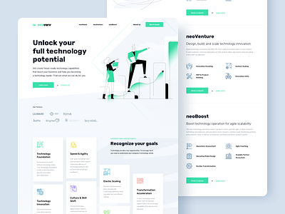 Neoverv - landing page consulting design ui ux webdesign