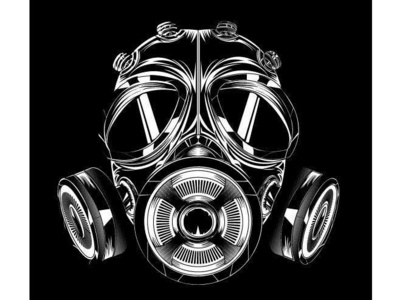 Gas Mask graphic design graphic art illustration