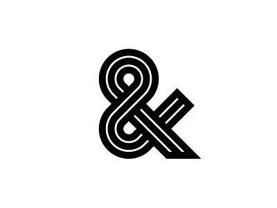 Ampersand geometric lines type