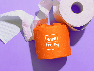 Wipe Fresh Packaging adobe illustrator branding illustration package design packaging toilet paper vector