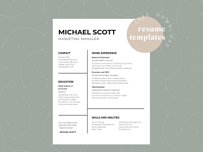 Michael Scott Resume adobe indesign resume the office