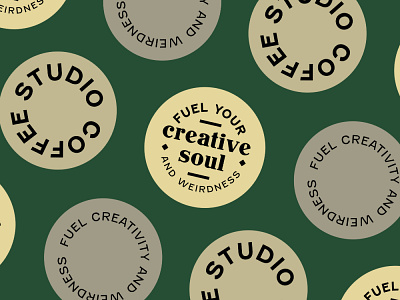 Studio Coffee Badge Design adobe illustrator badge logo branding coffee coffeeshop logo logo design packaging typography