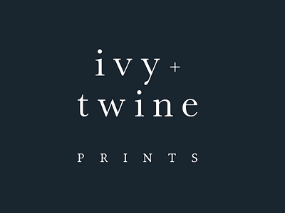 Ivy and Twine Prints Logo