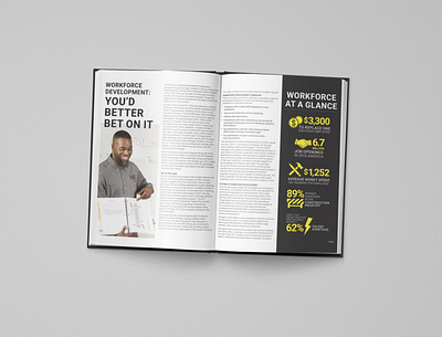 Publication + Infographic adobe indesign infographic design layout design magazine publication