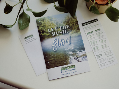 Deer Creek Chorale Donor Mailer adobe indesign bookmark campaign design donors layout design nonprofit