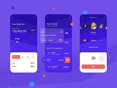 Mobile bank bank bank app bank ui banking design finance mobile app ui uxui