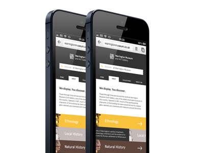 App design for proposed museum rebrand