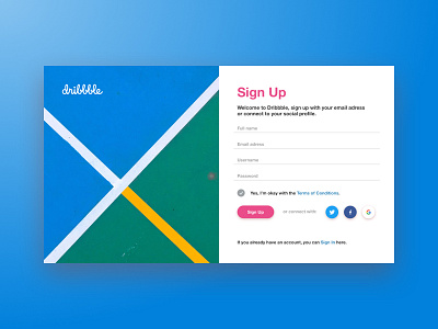 Daily UI 001 - Sign Up 001 challenge daily daily ui dailyui design dribbble interface sign in sign up ui