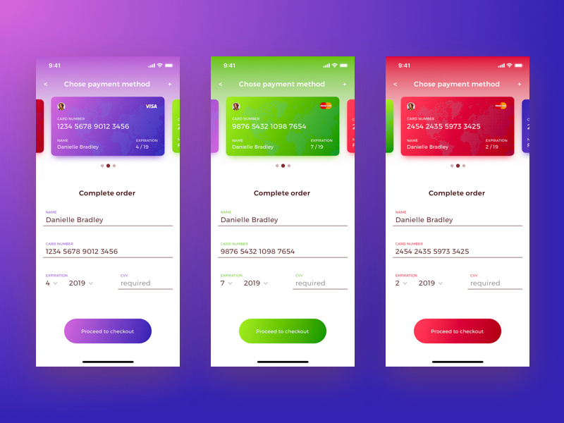Daily UI 002 - Credit Card Checkout 002 credit card challenge daily ui daily interface dailyui checkout bank card design ui
