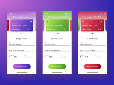 Daily UI 002 - Credit Card Checkout 002 bank card challenge checkout credit card daily daily ui dailyui design interface ui