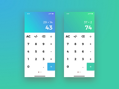 Daily UI 004 - Calculator 004 app calculator challenge colorful daily daily ui dailyui design gradient interface ui