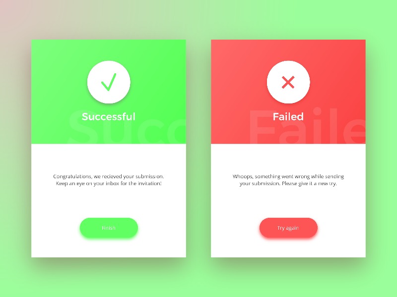 Daily UI 011 - Flash Message by Jordy Arntz on Dribbble