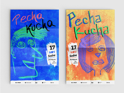 Pecha Kucha - Poster Design colors crayons design pecha kucha poster