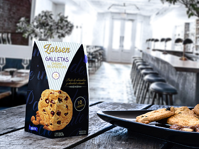 Larsen - Premium Cookies #2 branding chocolat cookies design packaging premium