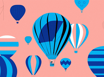 Ballooning balloon graphic hotairballoon illustration illustrator stillframe vector