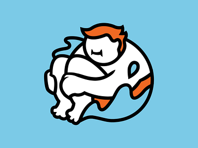 Wumpus bathingsuit blue cannonball design graphic icon illustration illustrator logo red summer swim vector