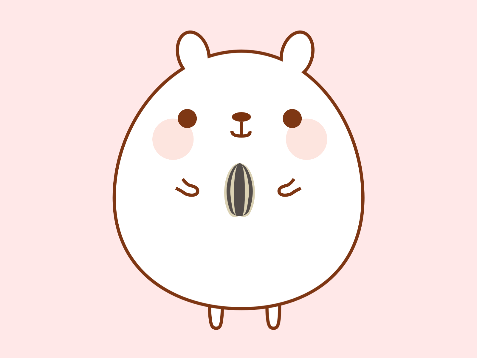 A Focused Hamster animation vector