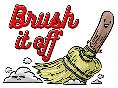 Brush It Off alaska debut first shot illustration no haters sticker stickers t shirt