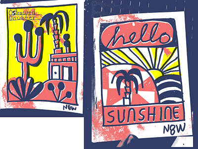 Hello Sunshine folk handdrawn illustration nate williams