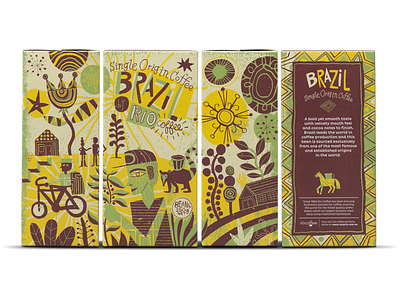 Rio Coffee Package Illustration