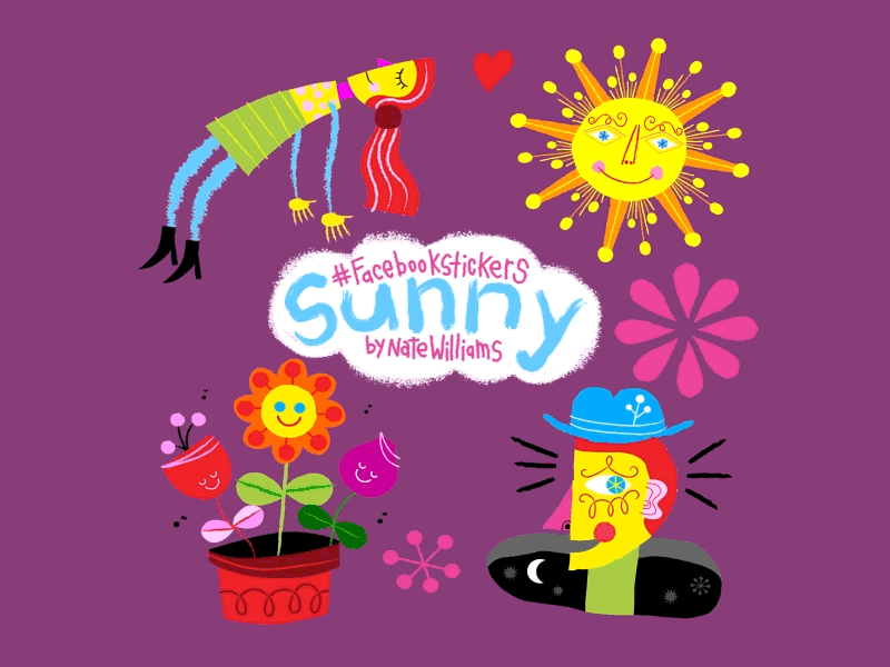 Sunny animated gif animation art gif happy illustration