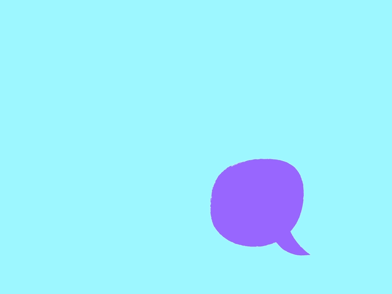 speech bubble animation