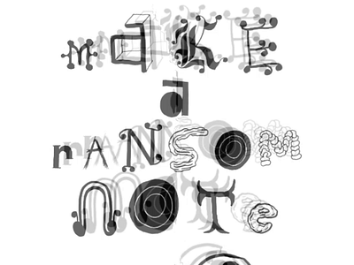 Ransom Note Generator animated gif animation create lettering type type animation type challenge type daily typogaphy