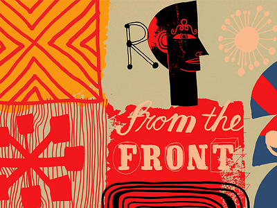 Dispatches from the front art handdrawn illustration lettering nate williams