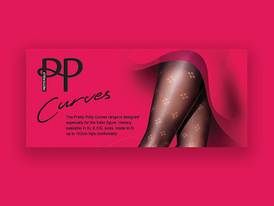 Pretty Polly Website Banners branding design illustration layout photoshop