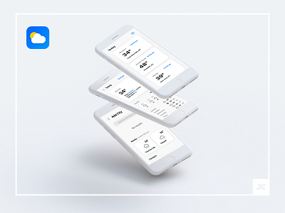 Weather Redesign for IOS app app redesign appdesign apple design flat flat design graphic design interface interface design ios iphone minimal minimal app minimal design redesign ui ux weather weather app