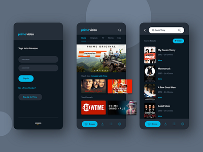 Amazon Prime Video | App Redesign