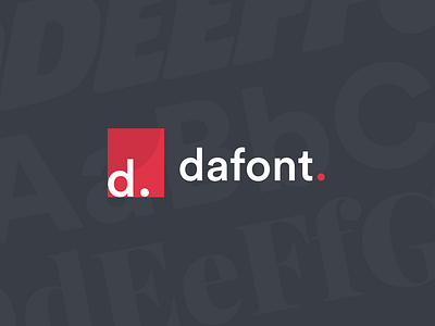 Dafont Branding branding dafont design flat flat design graphic design icon illustration logo minimal typography