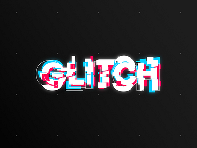 glitch design glitch glitch effect hack illustration minimal stroke typography