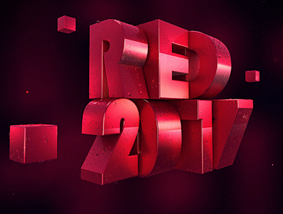 RED2017 c4d icon red 插图 设计