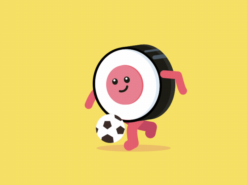 Football Player animation cute sports sushi