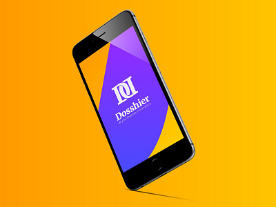 'Dosshier' bank app landing page challenger bank fintech generation z iphone mockup millennial mobile bank online bank