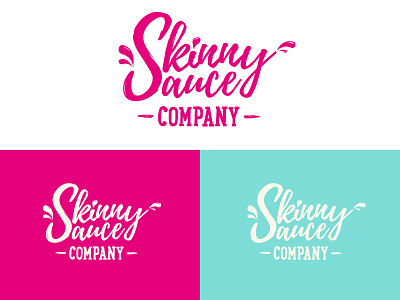 Skinny Sauce Logotype branding colour design identity logo sauce typography