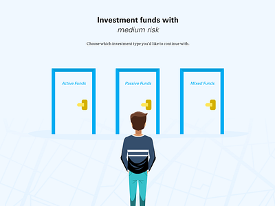 Investing Guided Experience chatbot funds illustration invest