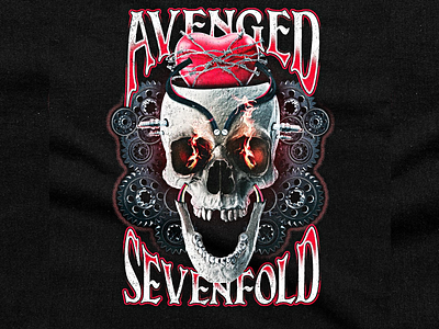 Merch Concept for Avenged Sevenfold apparel design artwork branding design graphic design merchdesign photoshop